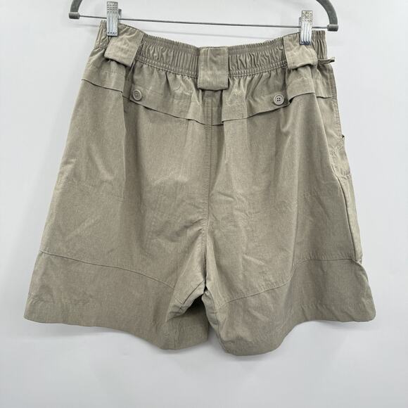 Aftco Men's Fishing Shorts Sz 36 Light Tan Brown Cargo Stretch Lightweight - Picture 2 of 12